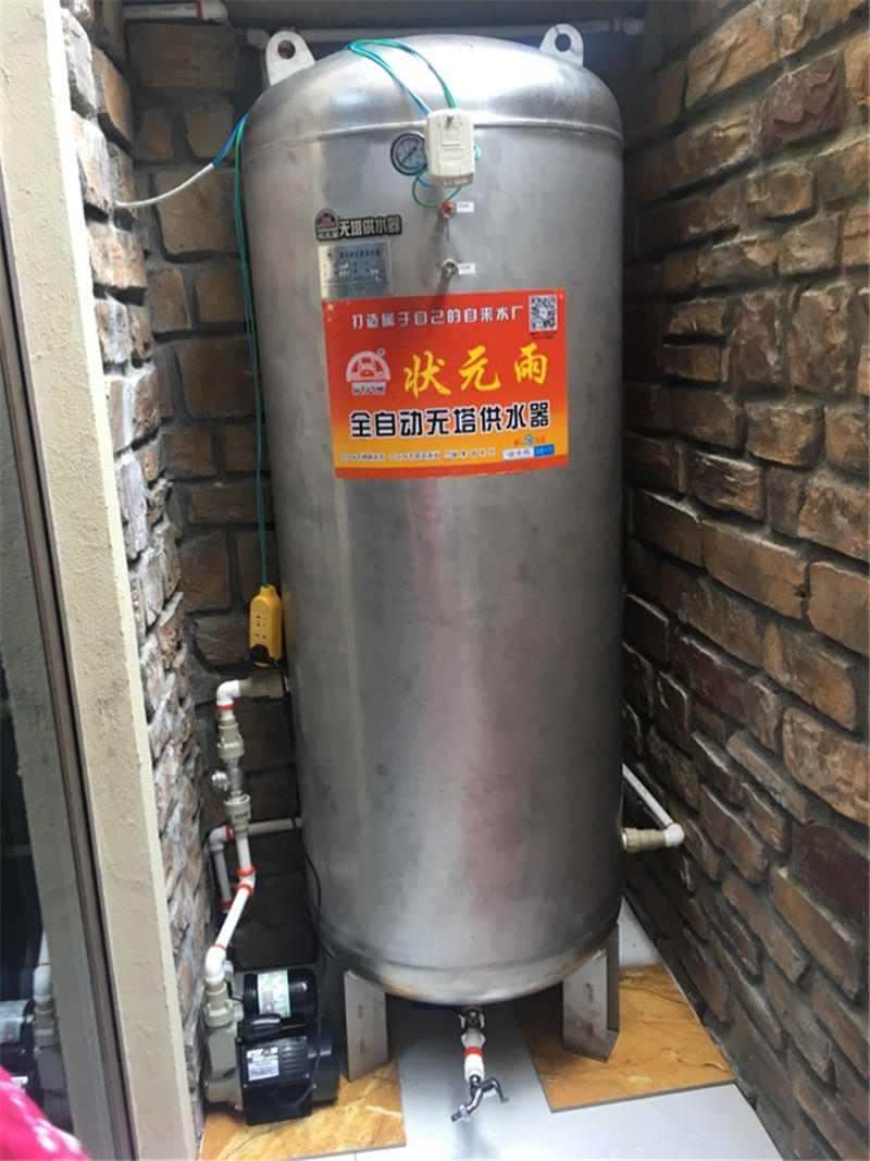 狀元雨無塔供水器壓力罐農村安裝實拍
